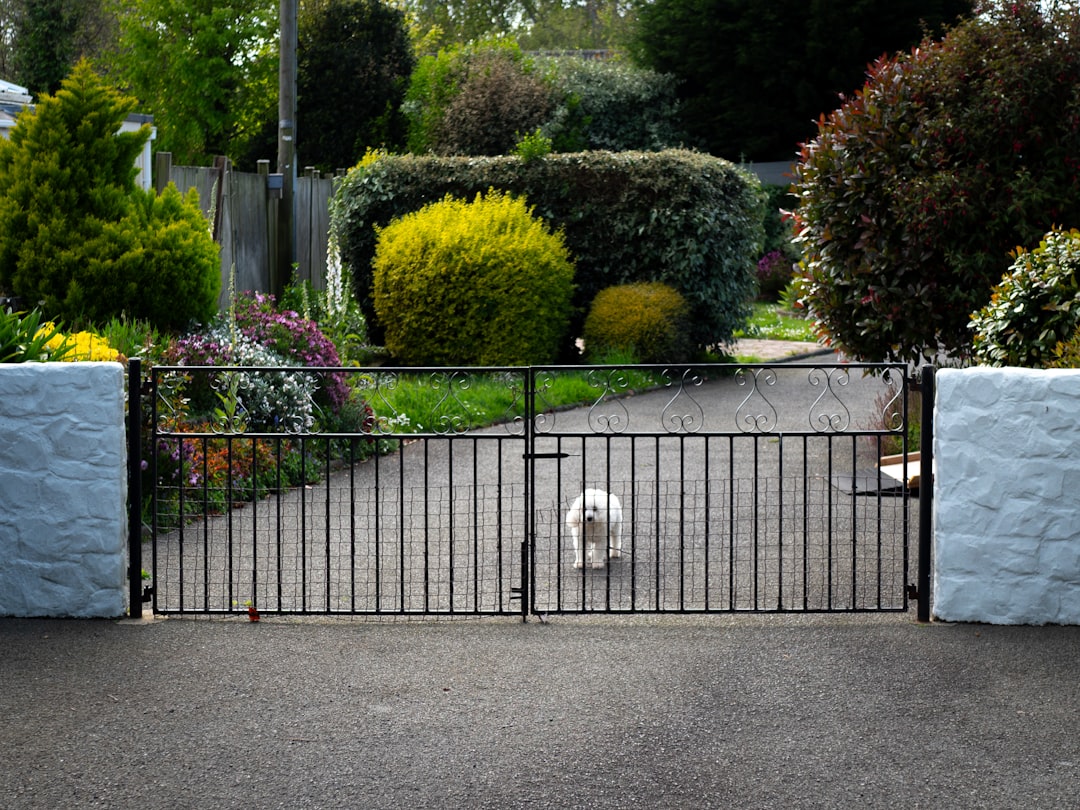Metal driveway gate installation in Pearland, TX